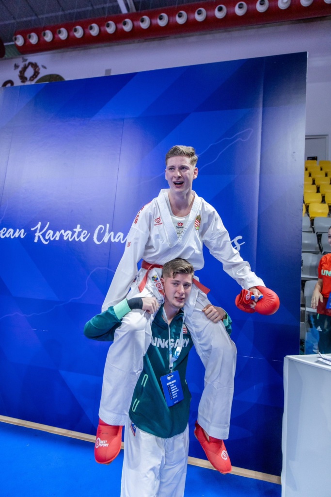 h&aacute;rom magyar &eacute;rem a koroszt&aacute;lyos karate eb-n