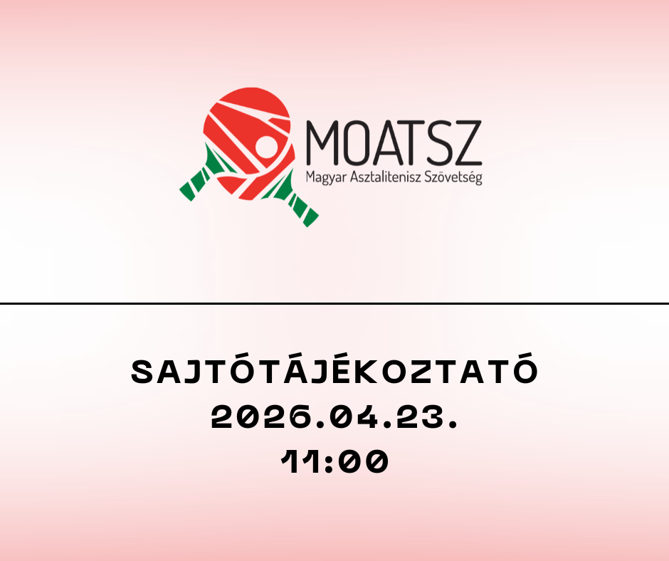 A Magyar Asztalitenisz Szövetség sajtótájékoztatót tart a londoni világbajnokság előtt